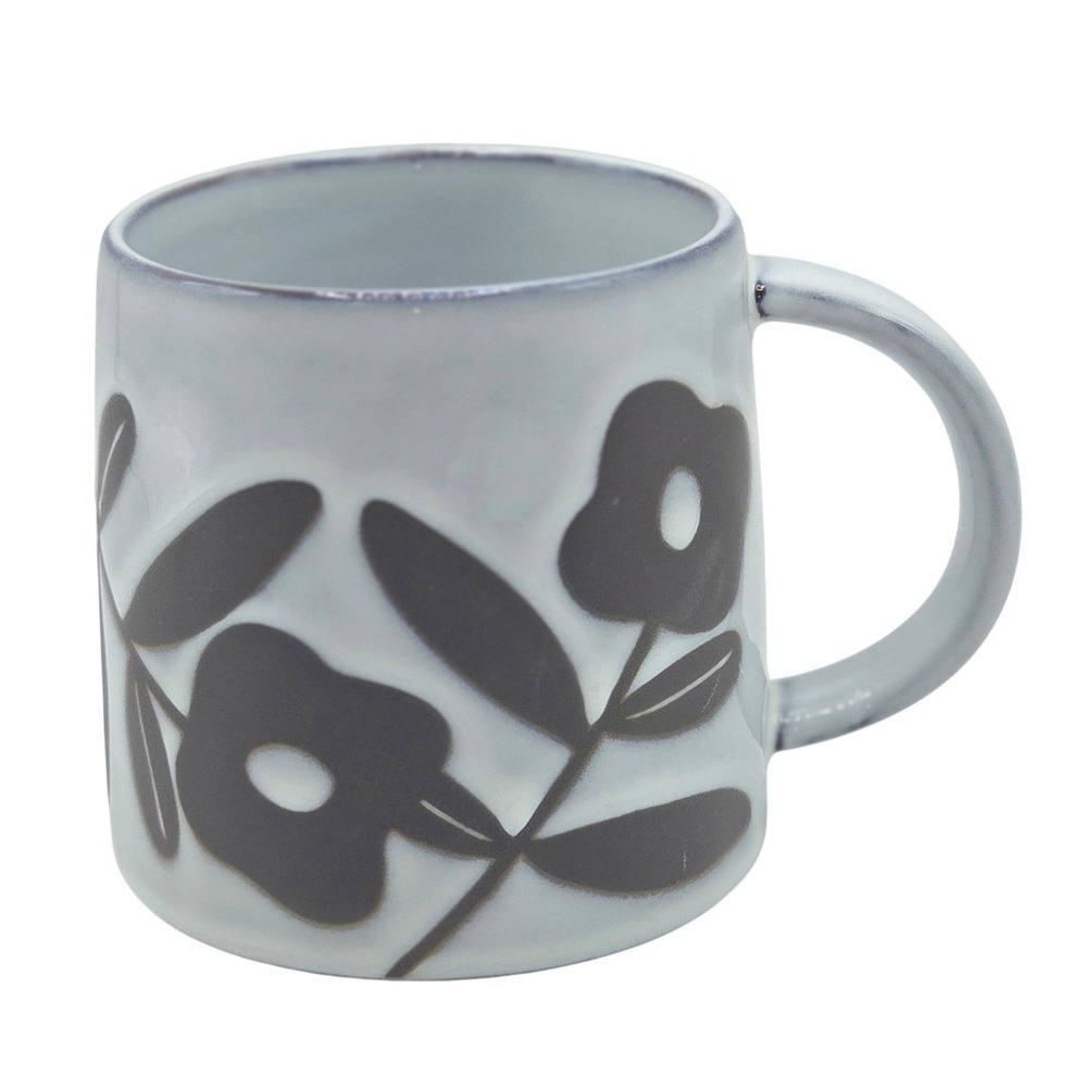 The Old Pottery Company Hand Crafted Floral Mug Blue Grey Ceramic England Design - Picture 10 of 10